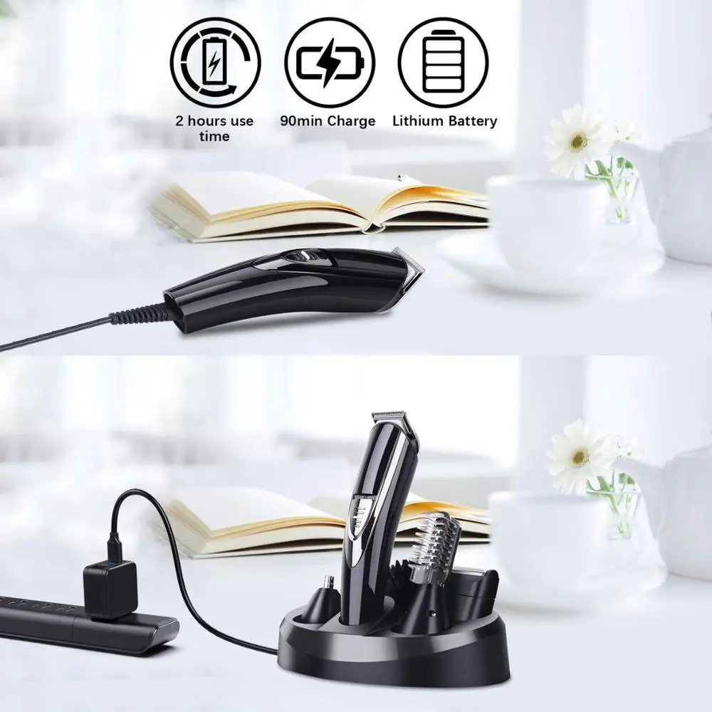 6 in 1 Professional Hair Clipper Men Electric Cordless 0mm T-blade Hair Trimmer Rechargeable LED Display Hair Cutting Machine
6 in 1 Professional Hair Clipper Men Electric Cordless 0mm T-blade Hair Trimmer Rechargeable LED Display Hair Cutting Machine