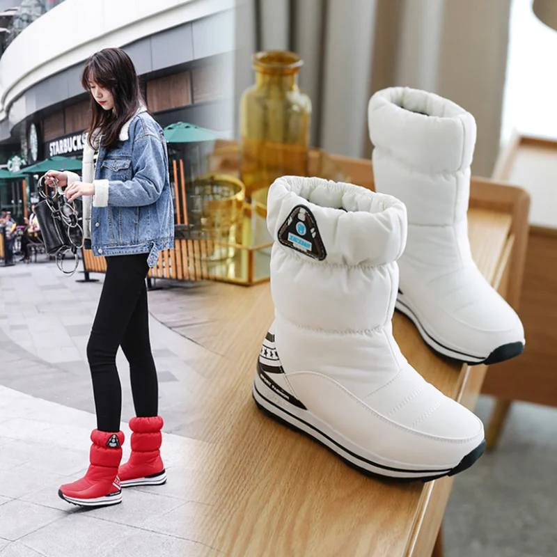 2020 Winter New Down Snow Boots Women's Flat-bottomed Mid-tube Women's Boots Women's Waterproof Plus Velvet Cotton Boots 31-43
2020 Winter New Down Snow Boots Women's Flat-bottomed Mid-tube Women's Boots Women's Waterproof Plus Velvet Cotton Boots 31-43