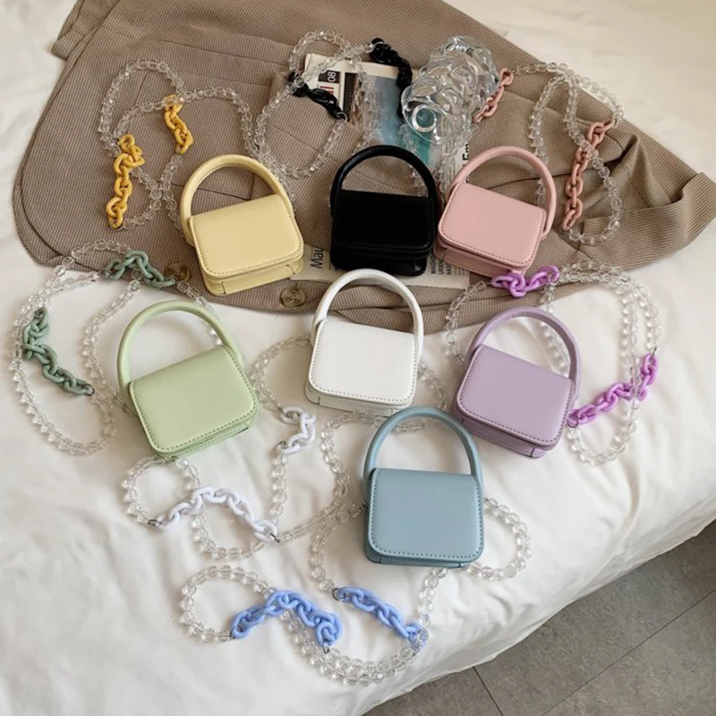 2021 Summer New Mini Women Handbag Simple Solid Beaded Chain Woman Shoulder Bag Designer Casual Cover Messenger Bag Women's
2021 Summer New Mini Women Handbag Simple Solid Beaded Chain Woman Shoulder Bag Designer Casual Cover Messenger Bag Women's
