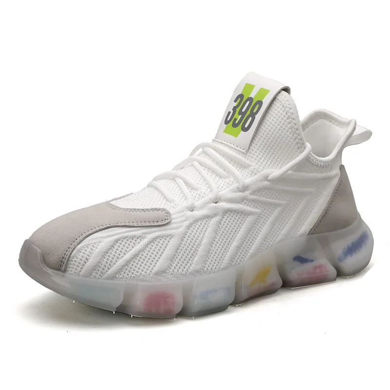 Кроссовки мужские воздухопроницаемые, сетчатые, плетеные, кроссовки для бега, Кокосовая модная обувь, весна-лето