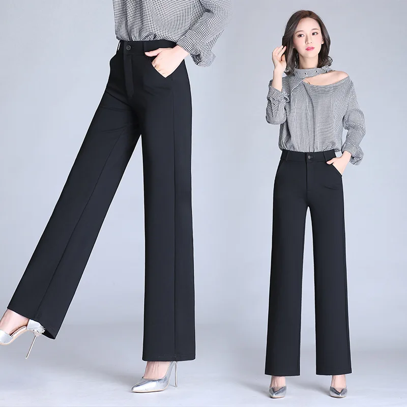 Женские прямые брюки с завышенной талией, офисные тонкие модные Профессиональные Костюмные брюки на молнии, широкие брюки большого размера...
Женские прямые брюки с завышенной талией, офисные тонкие модные Профессиональные Костюмные брюки на молнии, широкие брюки большого размера...