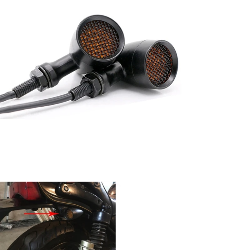 Motorcycle Retro Grid Turn Signal Light LED Brake Light Metal Shell Blinkers Flashers for Honda Yamaha
Motorcycle Retro Grid Turn Signal Light LED Brake Light Metal Shell Blinkers Flashers for Honda Yamaha