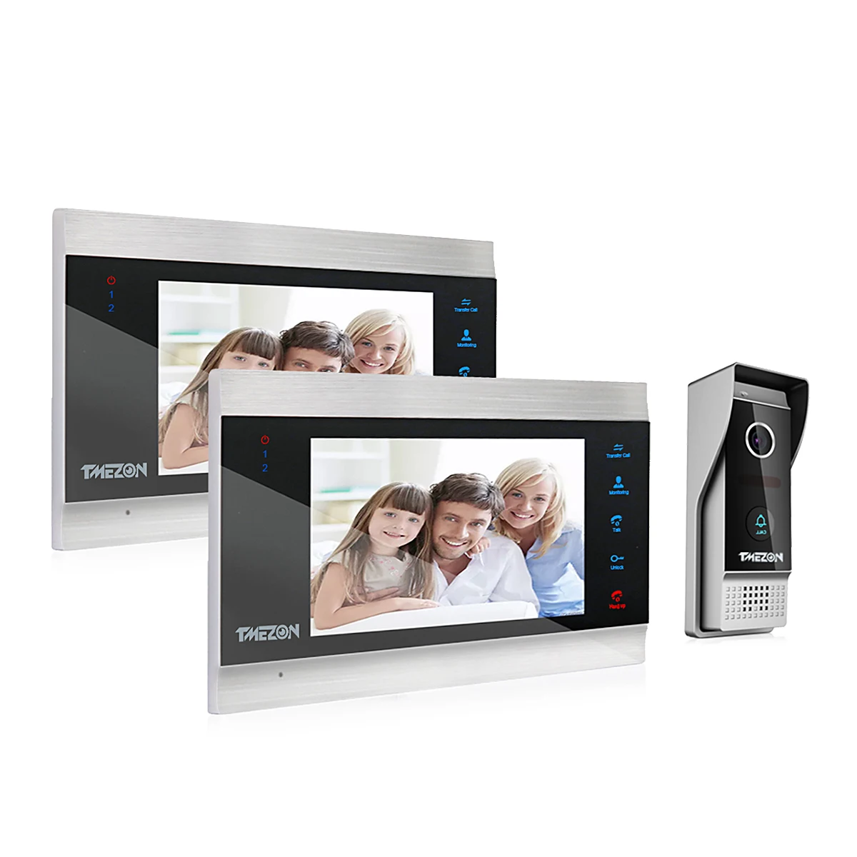 Проводная система видеодомофона TMEZON 7 дюймов 1080P TFT с водонепроницаемой камерой