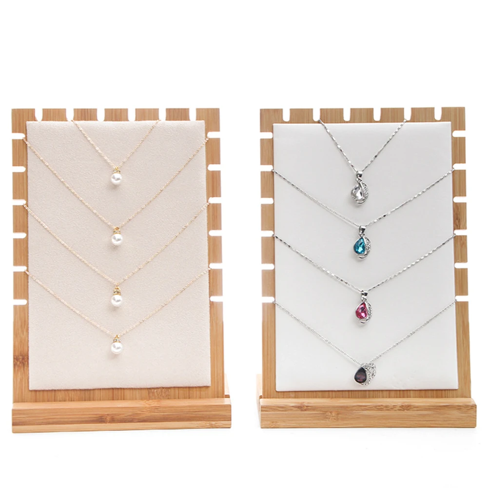 Necklace Holder Desktop Shop Practical Display Rack Simple Shelf Organizer Jewelry Stand Home Bracelet Chain Natural Bamboo
Necklace Holder Desktop Shop Practical Display Rack Simple Shelf Organizer Jewelry Stand Home Bracelet Chain Natural Bamboo