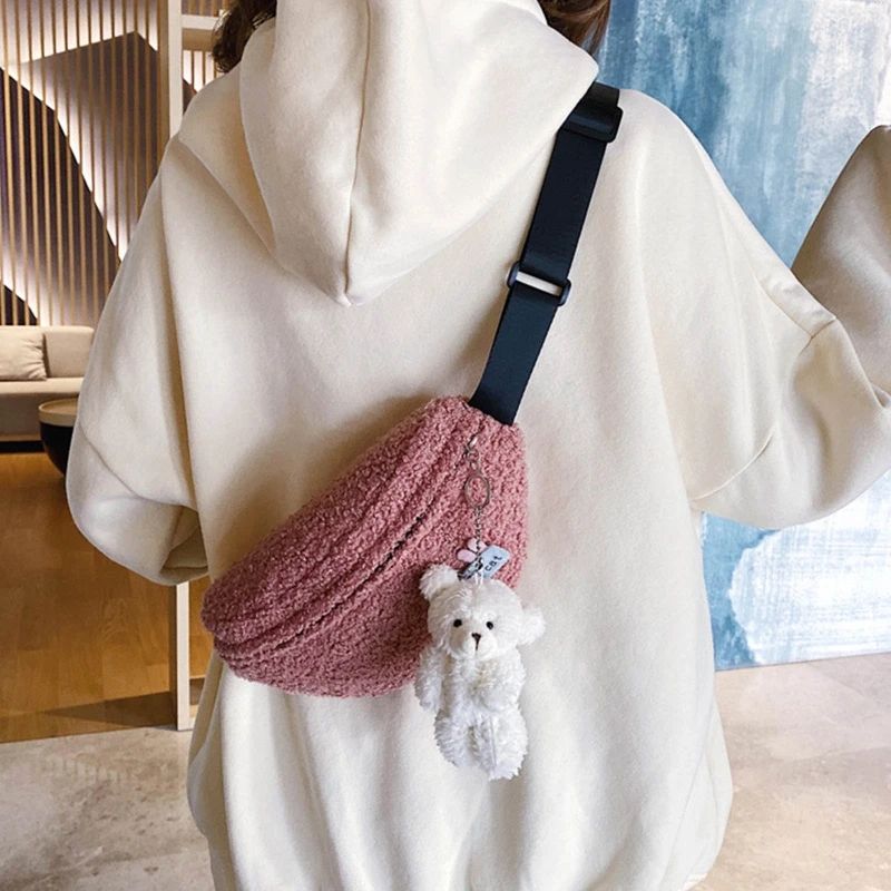 Casual Women's Waist Bag Fanny Pack Fashion Plush Belt Bags Autumn Winter Crossbody Chest Pouch 
Casual Women's Waist Bag Fanny Pack Fashion Plush Belt Bags Autumn Winter Crossbody Chest Pouch