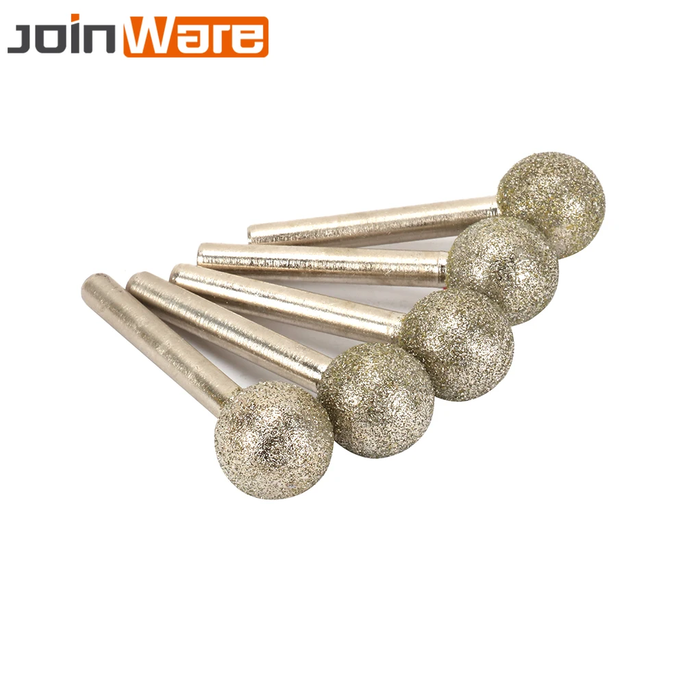 5Pcs Diamond Coated Grinding Head Round Ball Shape Engraving Abrasive Burrs Rotary Tools 20MM Head Dia 6MM Shank 60# Spherical
5Pcs Diamond Coated Grinding Head Round Ball Shape Engraving Abrasive Burrs Rotary Tools 20MM Head Dia 6MM Shank 60# Spherical