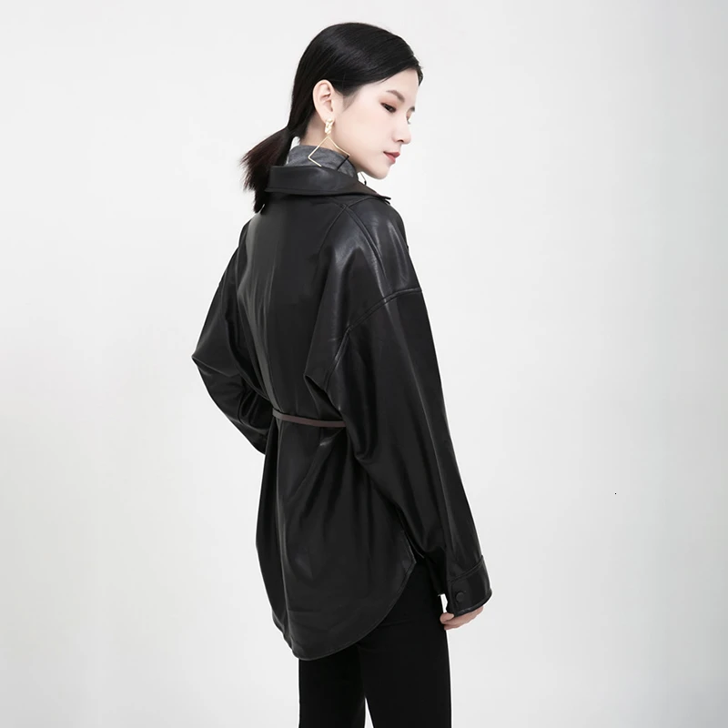 GALCAUR PU Jackets For Women Lapel Long Sleeve High Waist Lace Up Loose Oversized Vintage Coats Female 2020 Autumn New Clothing
GALCAUR PU Jackets For Women Lapel Long Sleeve High Waist Lace Up Loose Oversized Vintage Coats Female 2020 Autumn New Clothing