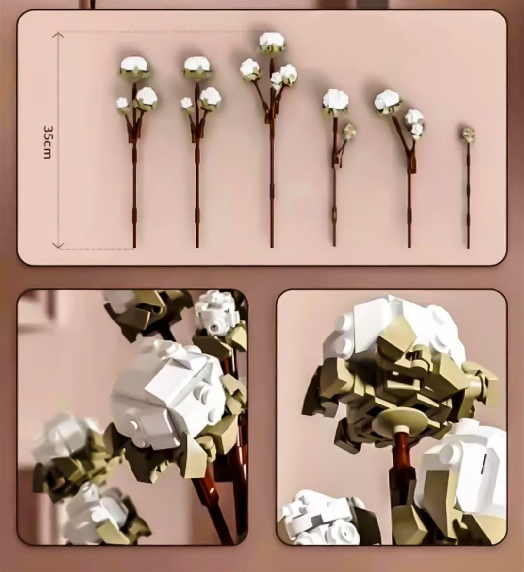 2021 City Creator Cotton Flower Bouquet Model Building Blocks Bricks Romantic Kit Friends Diy Assembly Toys For Girls Kids Gift
2021 City Creator Cotton Flower Bouquet Model Building Blocks Bricks Romantic Kit Friends Diy Assembly Toys For Girls Kids Gift