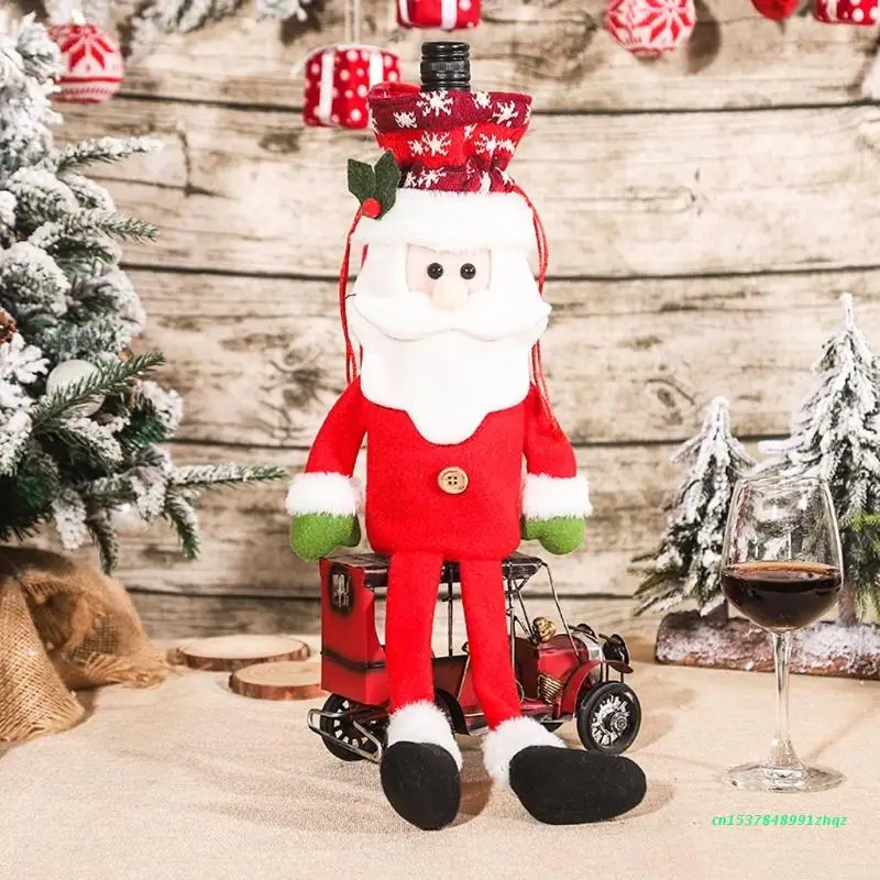 Long-legged Santa Snowman Elk Christmas Wine Bottle Cover Xmas Decor Wine Bottle Bags with Drawstrings Reusable Wine
Long-legged Santa Snowman Elk Christmas Wine Bottle Cover Xmas Decor Wine Bottle Bags with Drawstrings Reusable Wine