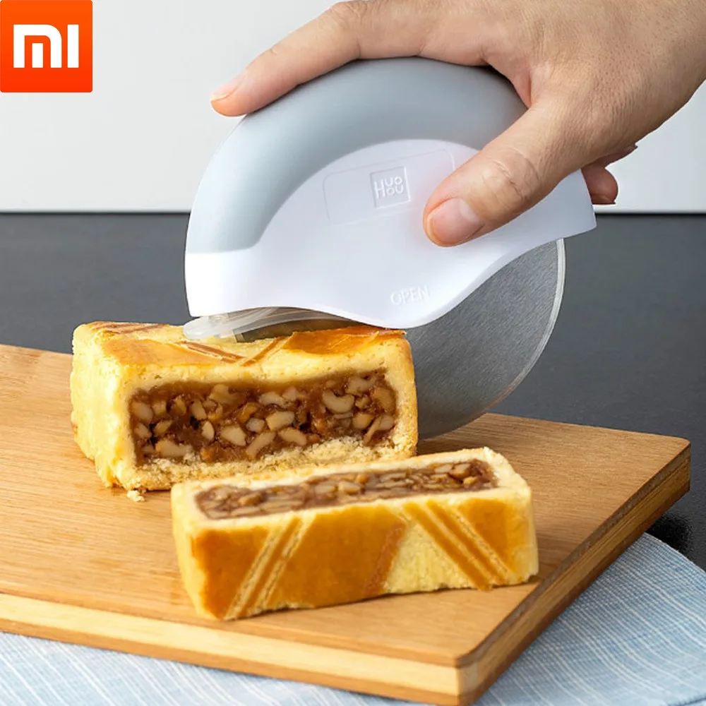 Резак для пиццы Youpin Xiaomi HUOHOU нож торта из нержавеющей стали колесный съемные