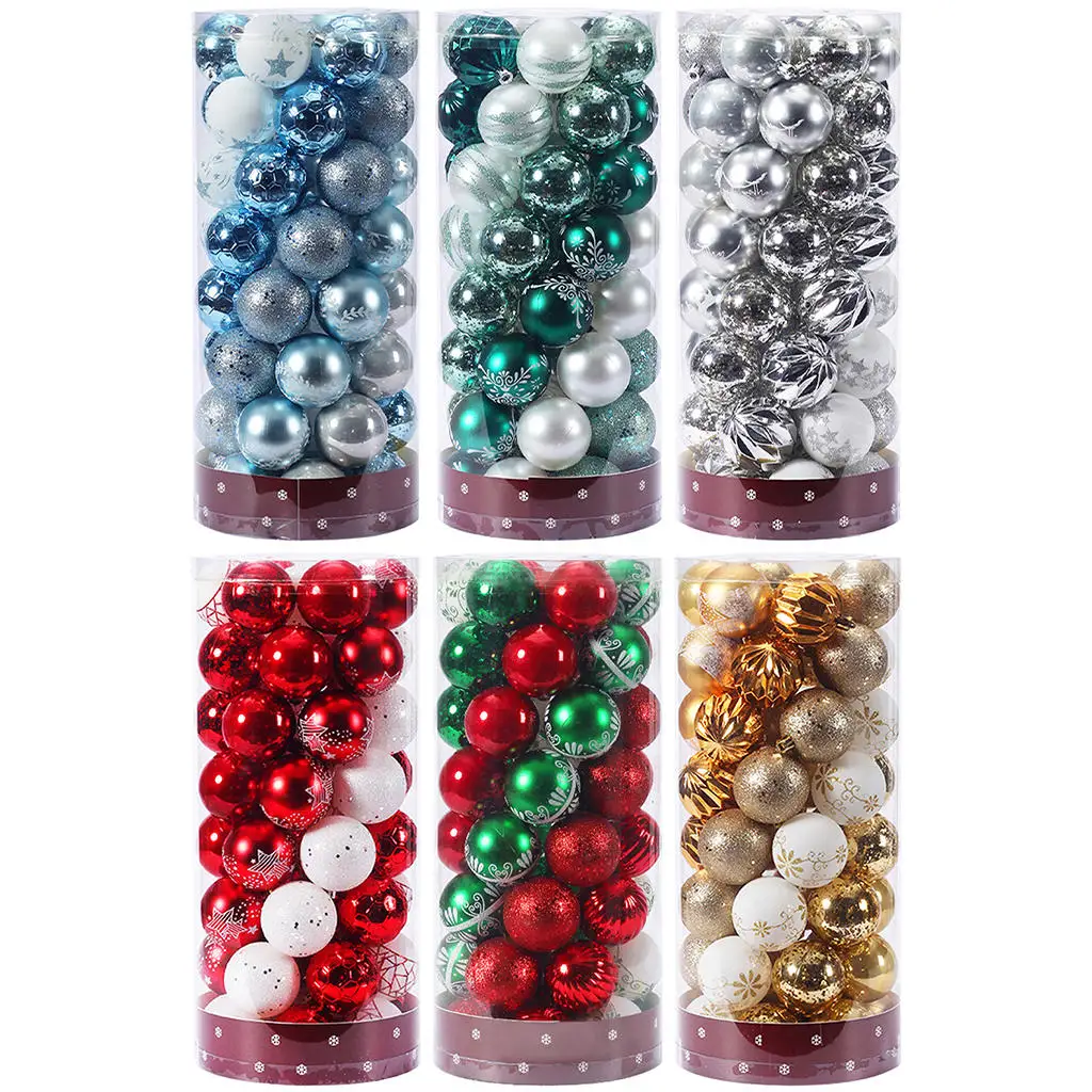 Shatterproof Christmas Ball Ornaments 50Pcs for Decoration Festive Xmas Tree Wedding
Shatterproof Christmas Ball Ornaments 50Pcs for Decoration Festive Xmas Tree Wedding