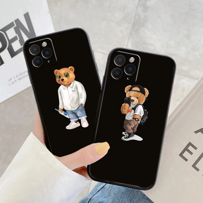 Fashion Bear Cartoon Phone Case For iPhone 11 13 Pro Max 12 X XS XR XSMAX SE2020 8 8Plus 7 7Plus 6 6S Plus HOT Silicone Cover
Fashion Bear Cartoon Phone Case For iPhone 11 13 Pro Max 12 X XS XR XSMAX SE2020 8 8Plus 7 7Plus 6 6S Plus HOT Silicone Cover