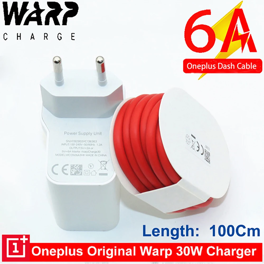 Original for OnePlus 7T Pro 30W Warp Charger 6A Type-C Cable Dash Charge Fast Charging Adapter For One Plus 8 7 6T 1+6 3T 1+5T
Original for OnePlus 7T Pro 30W Warp Charger 6A Type-C Cable Dash Charge Fast Charging Adapter For One Plus 8 7 6T 1+6 3T 1+5T