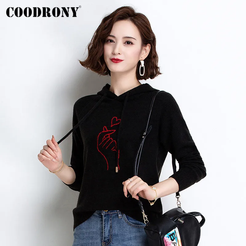 COODRONY Brand Spring Autumn Casual Kawaii Women's Hooded Sweaters 2021 Streetwear Fashion Knitted Female Soft Jumpers W1273
COODRONY Brand Spring Autumn Casual Kawaii Women's Hooded Sweaters 2021 Streetwear Fashion Knitted Female Soft Jumpers W1273