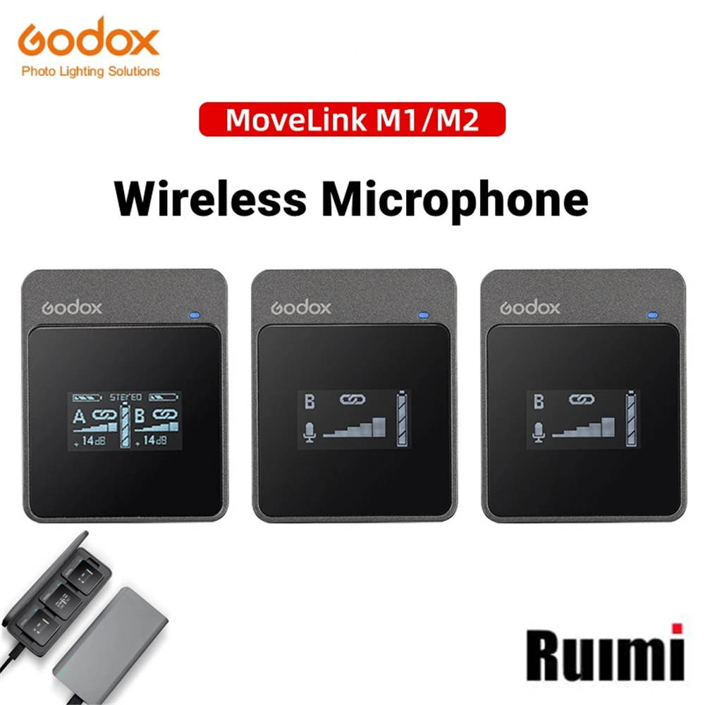 Godox MoveLink M1 M2 2.4GHz Wireless Lavalier Microphone for DSLR Cameras Camcorders Smartphones and Tablets
Godox MoveLink M1 M2 2.4GHz Wireless Lavalier Microphone for DSLR Cameras Camcorders Smartphones and Tablets