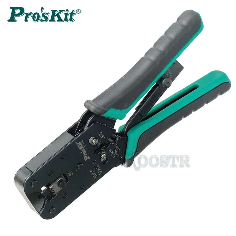 Обжимные Щипцы Pro'skit с храповым механизмом, 8P
Обжимные Щипцы Pro'skit с храповым механизмом, 8P