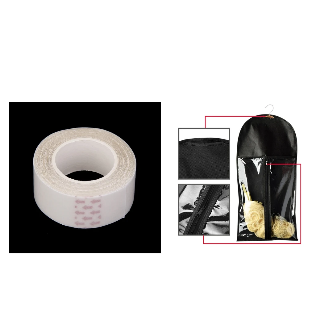 Portable Hair Wig Pouch Storage Pouch Bag Holder Black + Tape Adhesive Professional Hair Extensions Wig Storage Bag Holder Case
Portable Hair Wig Pouch Storage Pouch Bag Holder Black + Tape Adhesive Professional Hair Extensions Wig Storage Bag Holder Case