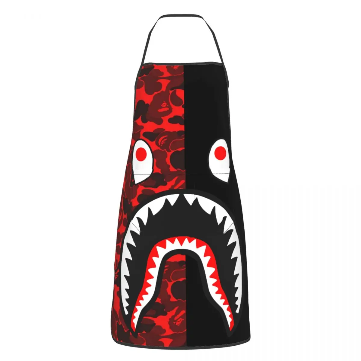 Bape Shark Black Seamed Waterproof Bib Apron with Pockets In Middle Unisex Adjustable for Kitchen Cooking Chefs BBQ
Bape Shark Black Seamed Waterproof Bib Apron with Pockets In Middle Unisex Adjustable for Kitchen Cooking Chefs BBQ
