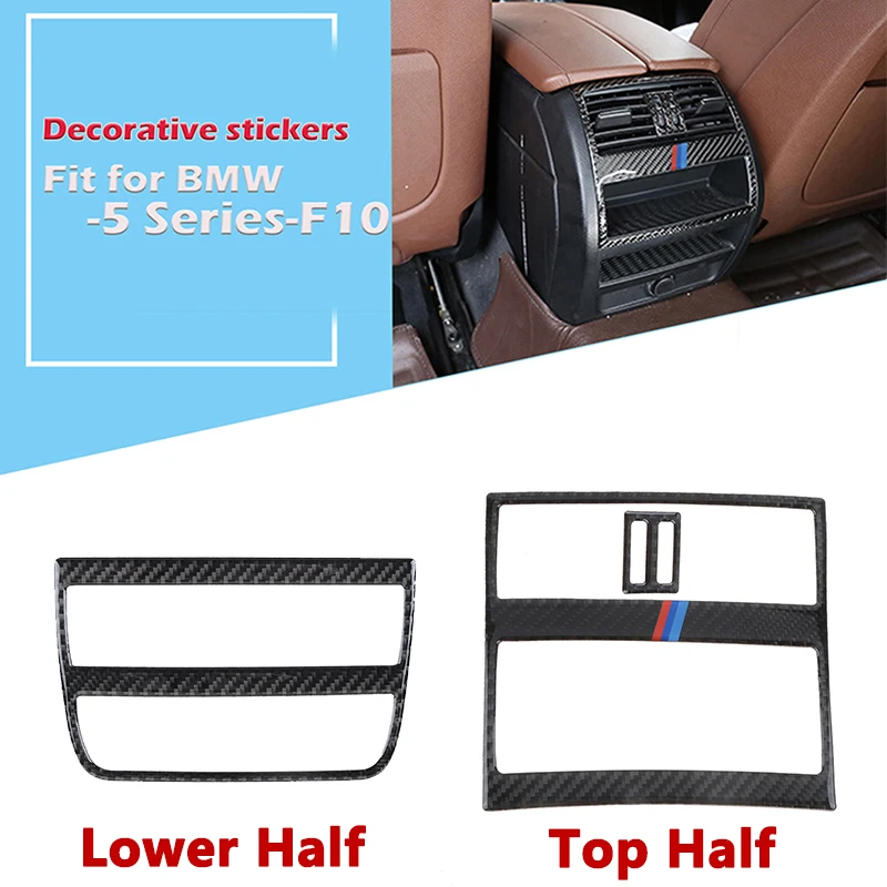 Car Rear Air Condition Vent Trim Cover Real Carbon Fiber Sticker Fit For BMW 5 Series F10 2011 - 2017 M Performance
Car Rear Air Condition Vent Trim Cover Real Carbon Fiber Sticker Fit For BMW 5 Series F10 2011 - 2017 M Performance