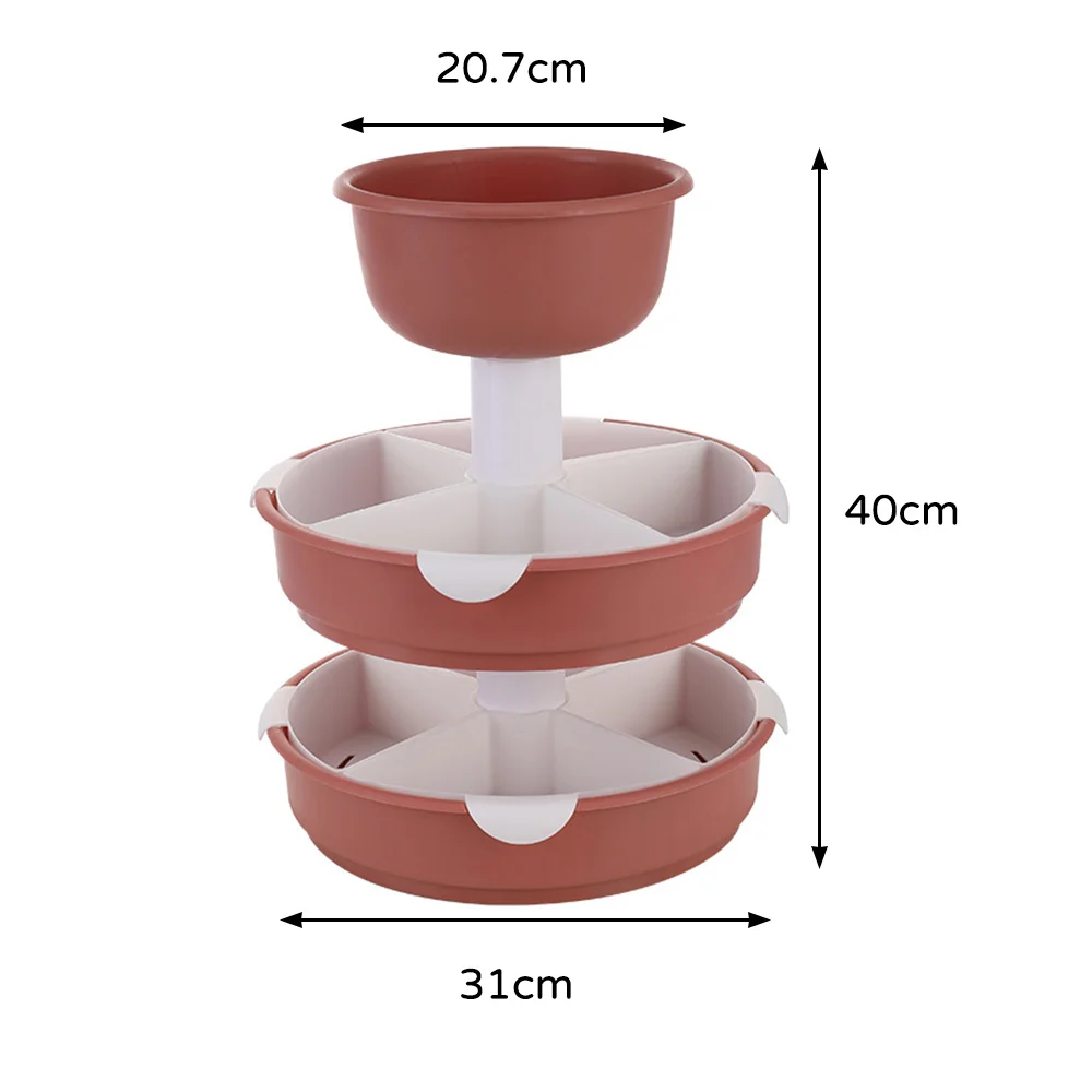 3 Tiers Multi-purpose Creative Design ABS Fruit Basket Vegetable Display Bowl Stand Rotating Storage Rack Holders New 
3 Tiers Multi-purpose Creative Design ABS Fruit Basket Vegetable Display Bowl Stand Rotating Storage Rack Holders New