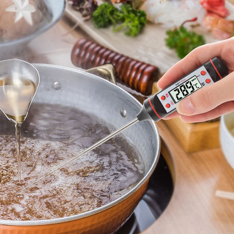 Digital Meat Thermometer Cooking Food Kitchen BBQ Probe Water Milk Oil Liquid Oven Digital Temperaure Sensor Meter Thermocouple
Digital Meat Thermometer Cooking Food Kitchen BBQ Probe Water Milk Oil Liquid Oven Digital Temperaure Sensor Meter Thermocouple