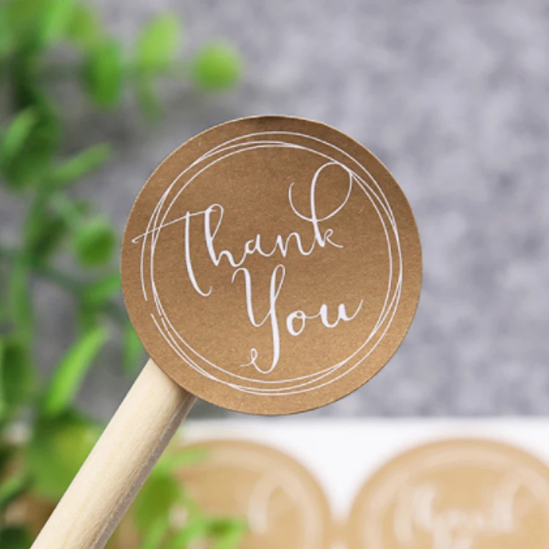 120pcs/lot Cute Round Thank You Kraft Paper Label Sticker For Handmade Products DIY Self-adhesive Cake Packaging Label
120pcs/lot Cute Round Thank You Kraft Paper Label Sticker For Handmade Products DIY Self-adhesive Cake Packaging Label