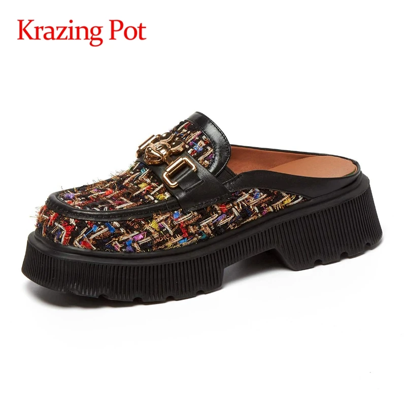 Мюли Krazing Pot женские из бычьей кожи, туфли на толстой подошве, с круглым носком, на высоком каблуке, с металлической застежкой, без застежки, к...
Мюли Krazing Pot женские из бычьей кожи, туфли на толстой подошве, с круглым носком, на высоком каблуке, с металлической застежкой, без застежки, к...