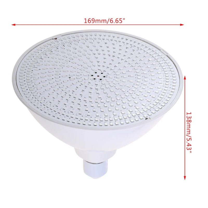 

120V 45W Colorful Swimming Pool Underwater Round Lights LED Wateproof Festival Ambient Pool Lamp Garden Backyard Decorations
