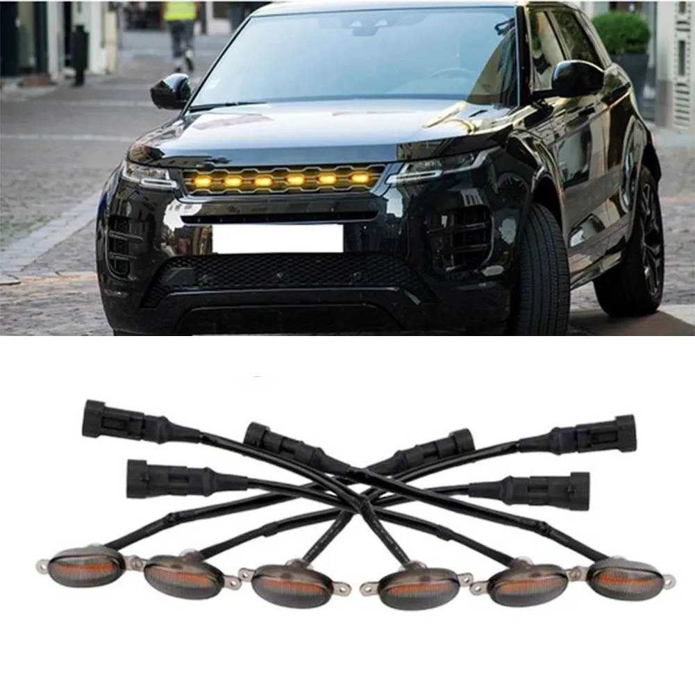 1 SetOf 6PCS Front Grille Lighting Daytime Running Light In The Grid Of The Car Grille Led Decorative Warning Light Raptor-style
1 SetOf 6PCS Front Grille Lighting Daytime Running Light In The Grid Of The Car Grille Led Decorative Warning Light Raptor-style