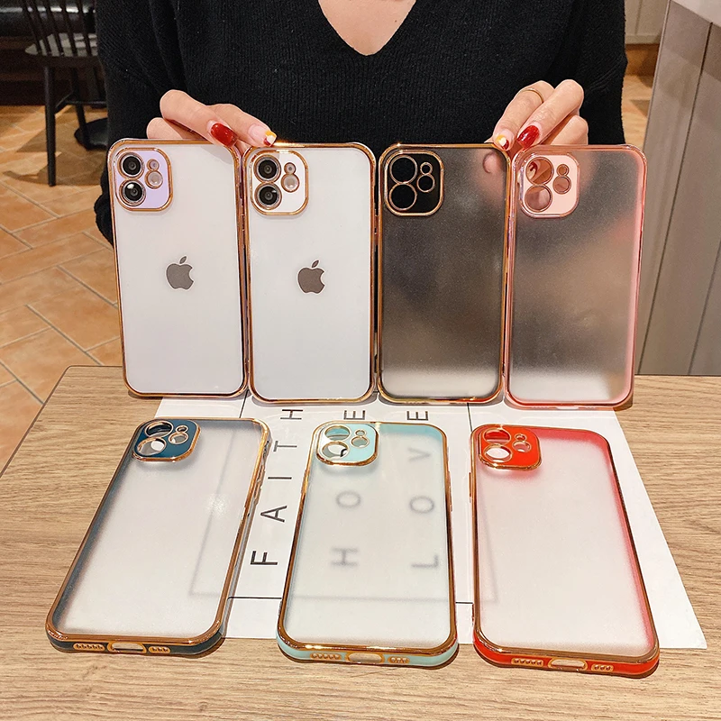 Plating Matte Lens Protection Phone Case For iPhone 12Pro 11 12Pro Max XR XS Max X 7 8 Plus 12Mini 11 Transparent Soft TPU Cover
Plating Matte Lens Protection Phone Case For iPhone 12Pro 11 12Pro Max XR XS Max X 7 8 Plus 12Mini 11 Transparent Soft TPU Cover