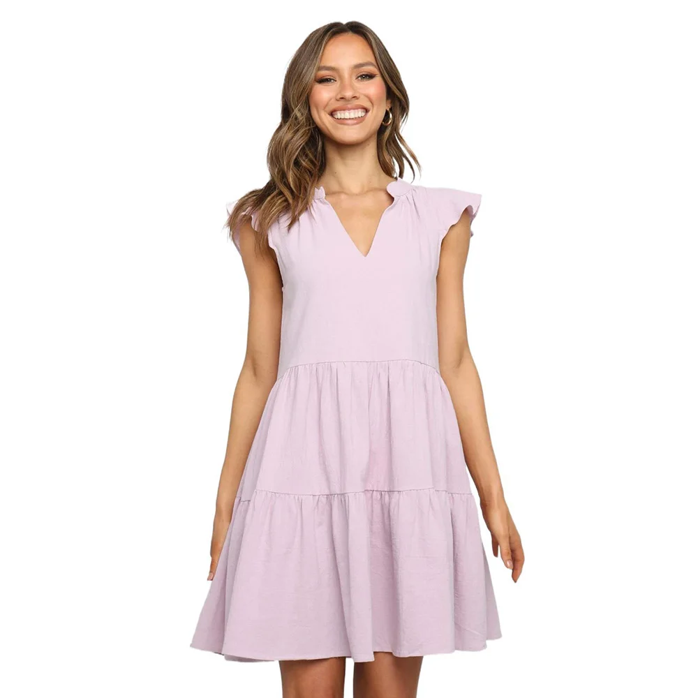 Летние сексуальные с v-образным вырезом без рукавов, мини платье Элегантные Женские однотонные повседневные облегающие мини-платье розовог...
Летние сексуальные с v-образным вырезом без рукавов, мини платье Элегантные Женские однотонные повседневные облегающие мини-платье розовог...