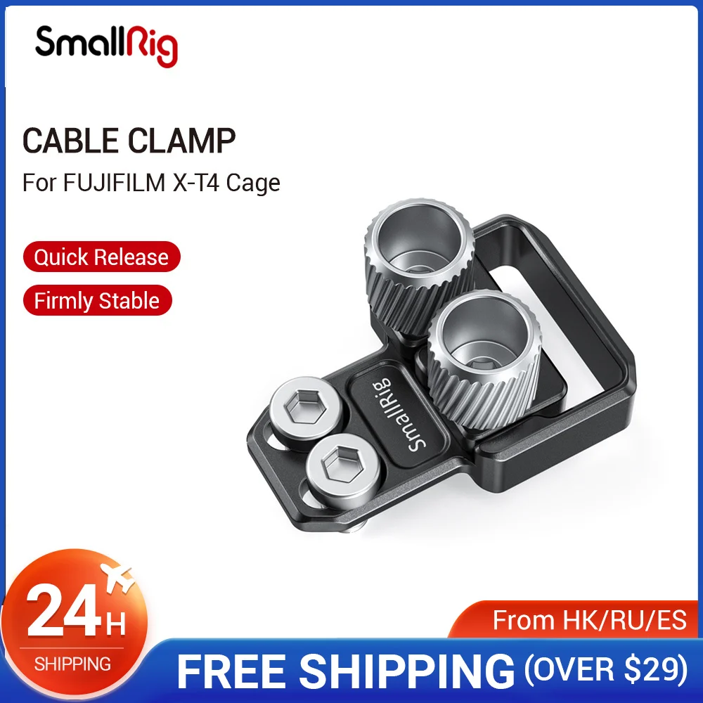 SmallRig USB Type-C Cable Clamp for FUJIFILM X-T4 Cages Protective Cable Clamp For SmallRig X-T4 Cage 2808/2810 - 2809
SmallRig USB Type-C Cable Clamp for FUJIFILM X-T4 Cages Protective Cable Clamp For SmallRig X-T4 Cage 2808/2810 - 2809