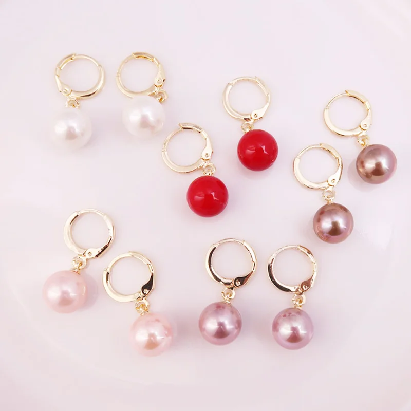 

1Pair Trendy Women Earring Jewelry Gift Pearl Dangling Earrings Ear Pendant Fashion Women Accessories