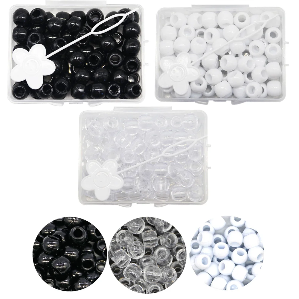 70Pcs/Bag Black And White Dreadlocks Hair Ring Hair Braid Beads Mixed Bulk Hair Braid Beads With Storage Box For Diy Bracelet
70Pcs/Bag Black And White Dreadlocks Hair Ring Hair Braid Beads Mixed Bulk Hair Braid Beads With Storage Box For Diy Bracelet