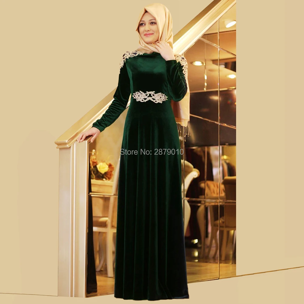 Islamic Green A-Line Evening Dress Long Sleeves Floor-Length Applique Beaded Women Dress Prom Party Dress Muslim Hijab Scarf
Islamic Green A-Line Evening Dress Long Sleeves Floor-Length Applique Beaded Women Dress Prom Party Dress Muslim Hijab Scarf