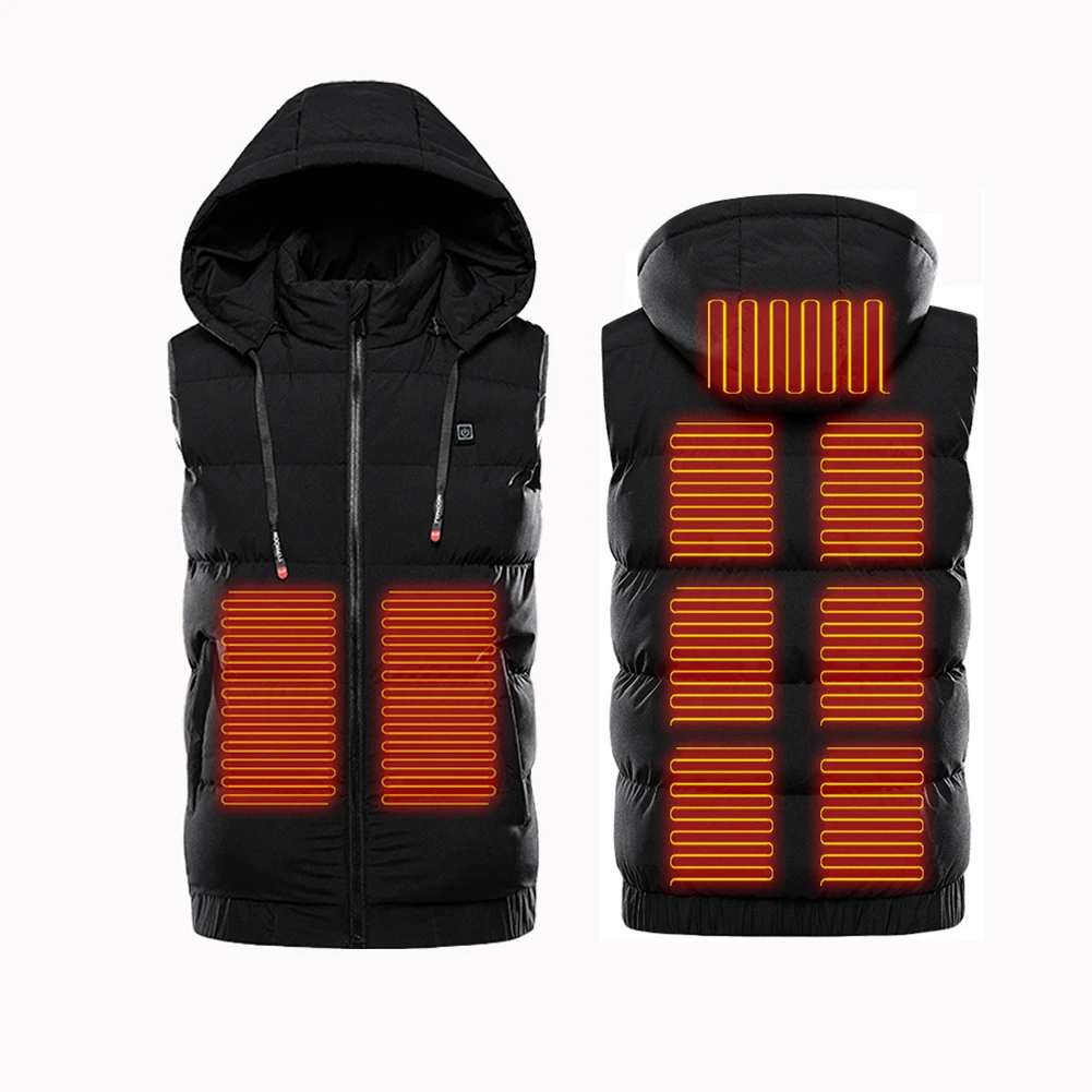 9 Heating Pads Winter Outdoor Men's Electric Heated Vest Lightweight Waistcoat USB Heating Vest Winter Warm Jacket Jacket heated
9 Heating Pads Winter Outdoor Men's Electric Heated Vest Lightweight Waistcoat USB Heating Vest Winter Warm Jacket Jacket heated