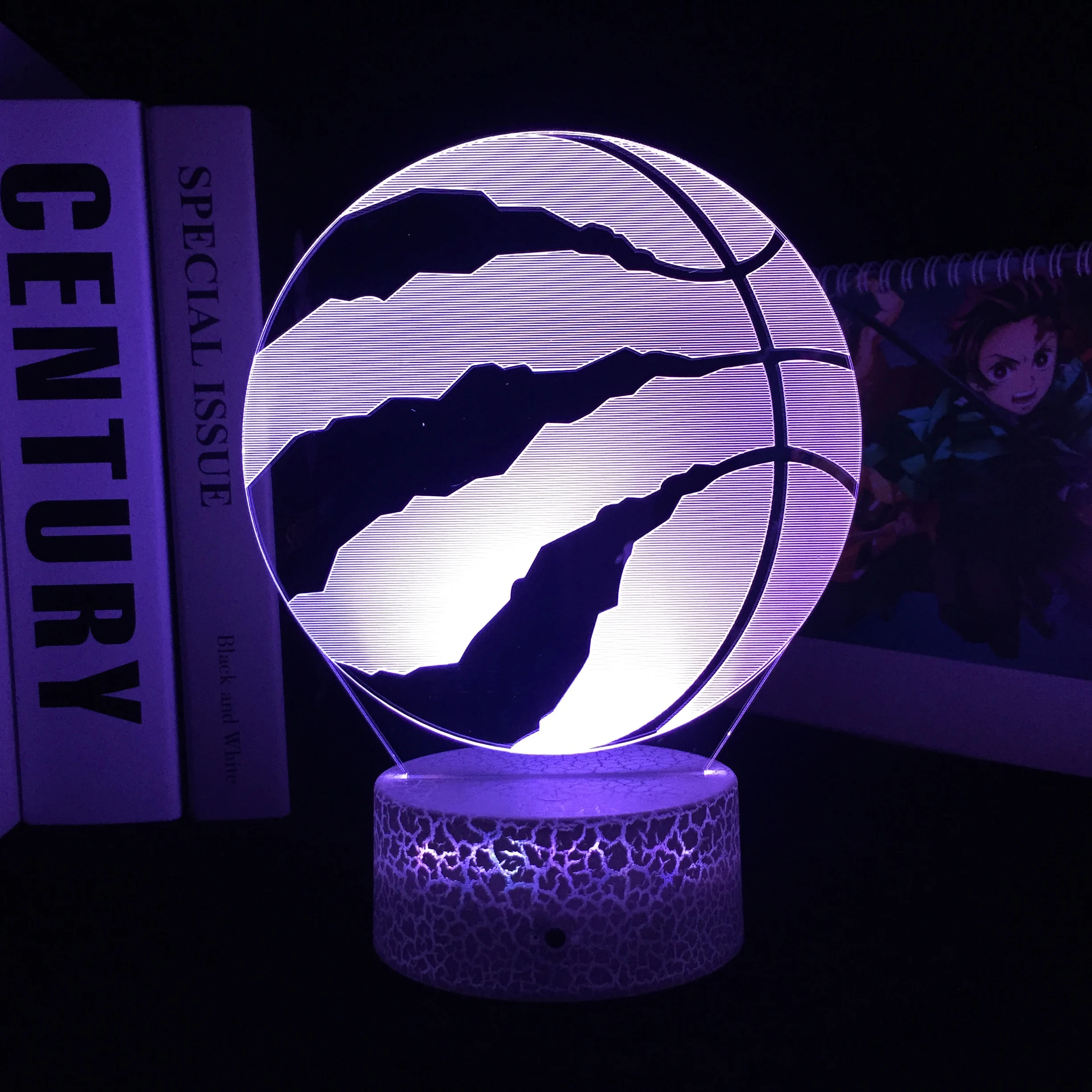 Basketball 3D LED Lamp White Cracked Base Acrylic Light Guide Plate Night Light for Children Couple Festival Birthday Gifts
Basketball 3D LED Lamp White Cracked Base Acrylic Light Guide Plate Night Light for Children Couple Festival Birthday Gifts