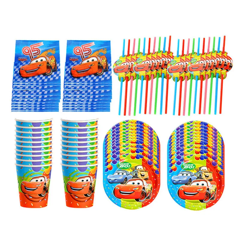 Disney Lightning McQueen Cars Theme Party Supplies Disposable tableware Set Paper Cups Plates Straws Boys Birthday Party Decor
Disney Lightning McQueen Cars Theme Party Supplies Disposable tableware Set Paper Cups Plates Straws Boys Birthday Party Decor