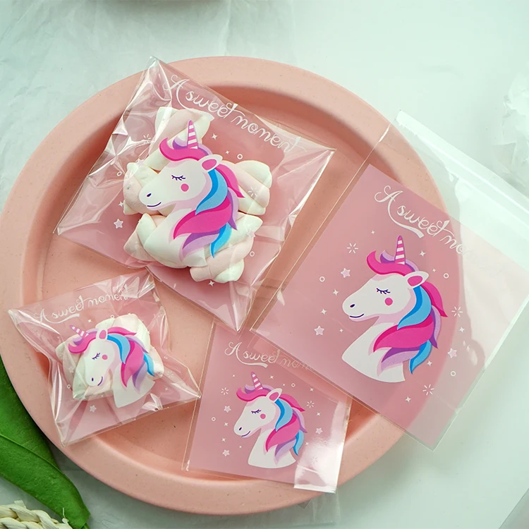 100pcs Pink Unicorn Plastic Self Adhesive Bags Cookie Biscuits Candy Packaging Bag Wedding Birthday Party Supplies 7x7 10x10cm
100pcs Pink Unicorn Plastic Self Adhesive Bags Cookie Biscuits Candy Packaging Bag Wedding Birthday Party Supplies 7x7 10x10cm