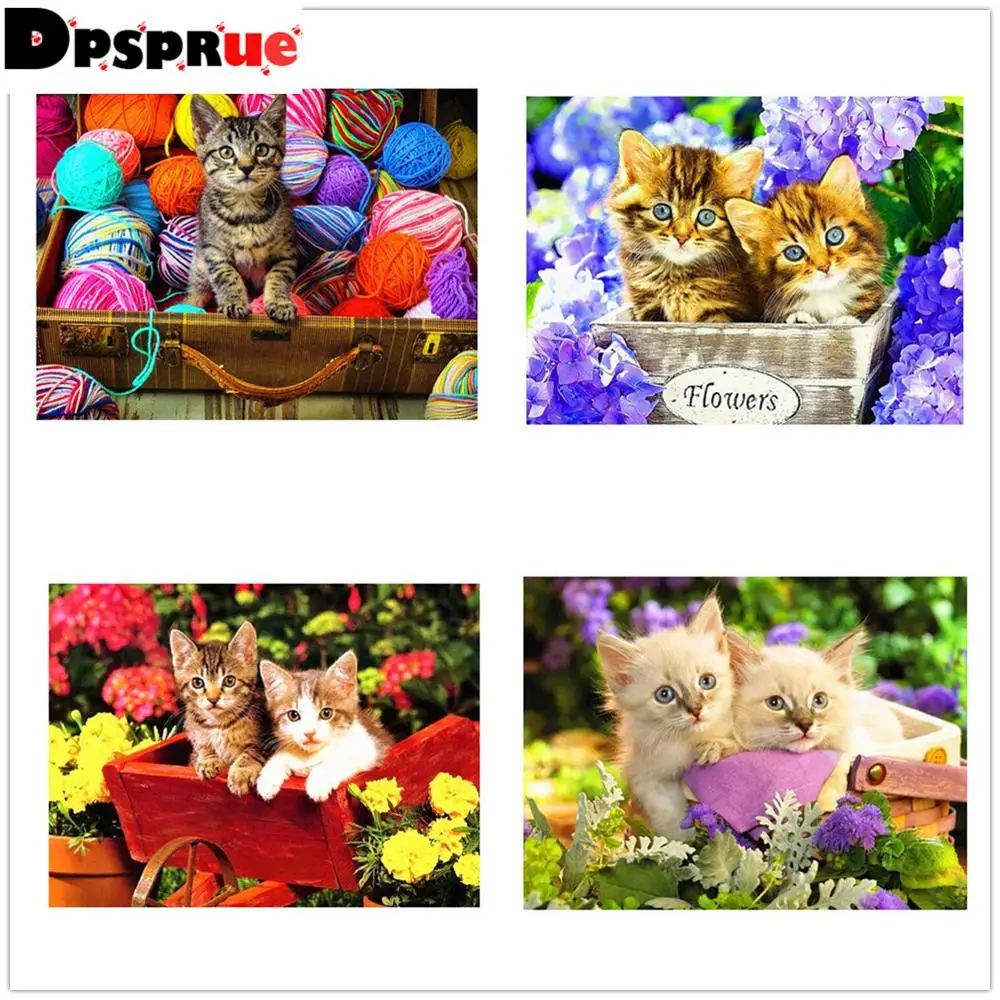 Dpsprue Diamond Painting Kit Cross stitch Full Square/Round Diamond Embroidery Flower Cat 5D DIY Mosaic Home Decoration Gift
Dpsprue Diamond Painting Kit Cross stitch Full Square/Round Diamond Embroidery Flower Cat 5D DIY Mosaic Home Decoration Gift