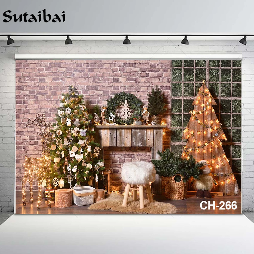 Christmas Backdrop Photography Vintage Brick Wall Fireplace Elk Wreath Xmas Tree Light Decor Background Kids Portrait PhotoBooth
Christmas Backdrop Photography Vintage Brick Wall Fireplace Elk Wreath Xmas Tree Light Decor Background Kids Portrait PhotoBooth
