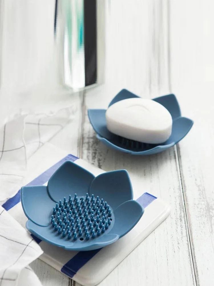 Lotus Shape Non-slip Drain Soap Holder Silicone Portable Durable Solid Color Soap Dish with Drain Holes Bathroom Storage
Lotus Shape Non-slip Drain Soap Holder Silicone Portable Durable Solid Color Soap Dish with Drain Holes Bathroom Storage