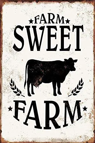 Farm Sweet Farm Cow Retro Street Sign Household Metal Tin Sign Bar Cafe Car Motorcycle Garage Decoration Supplies12 X 8 Inch
Farm Sweet Farm Cow Retro Street Sign Household Metal Tin Sign Bar Cafe Car Motorcycle Garage Decoration Supplies12 X 8 Inch