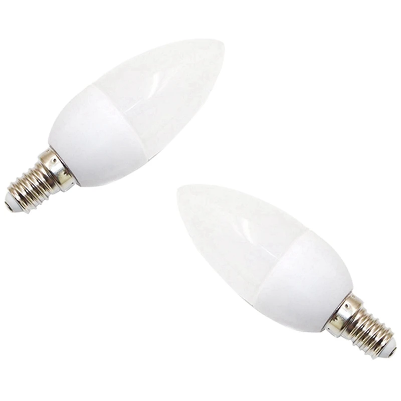 2Pcs Led Candle Light Bulb 5W Tip Bubble Tail Crystal Chandelier Special E14,Tip Bubble 220V - Warm White & Cold White 
2Pcs Led Candle Light Bulb 5W Tip Bubble Tail Crystal Chandelier Special E14,Tip Bubble 220V - Warm White & Cold White