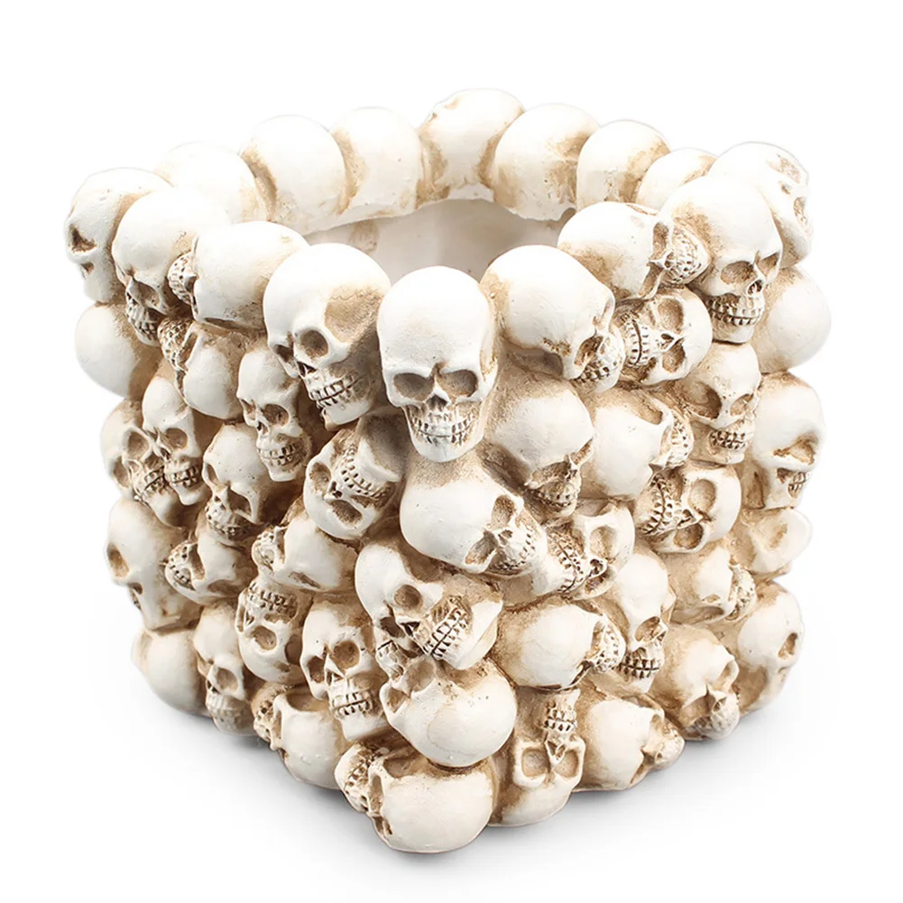 Resin 3D Skull Storage Box Figurine Skeleton Makeup Pen Holder Flower Pot Home Office Organizer Stationery Container Flowerpot
Resin 3D Skull Storage Box Figurine Skeleton Makeup Pen Holder Flower Pot Home Office Organizer Stationery Container Flowerpot
