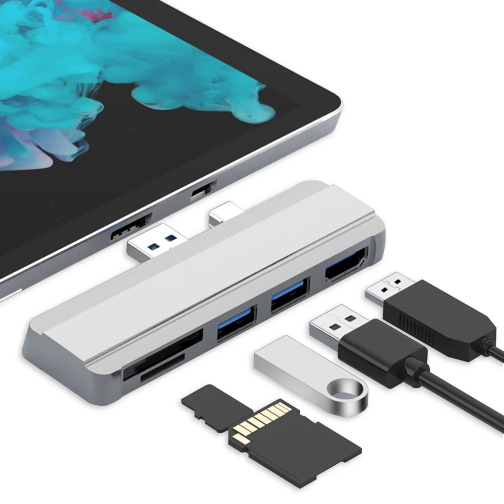 Док-станция для USB 2,0/4/5 портов HDMI, док-станция для чтения SD/TF-карт, док-станция для Surface Pro 3/
Док-станция для USB 2,0/4/5 портов HDMI, док-станция для чтения SD/TF-карт, док-станция для Surface Pro 3/