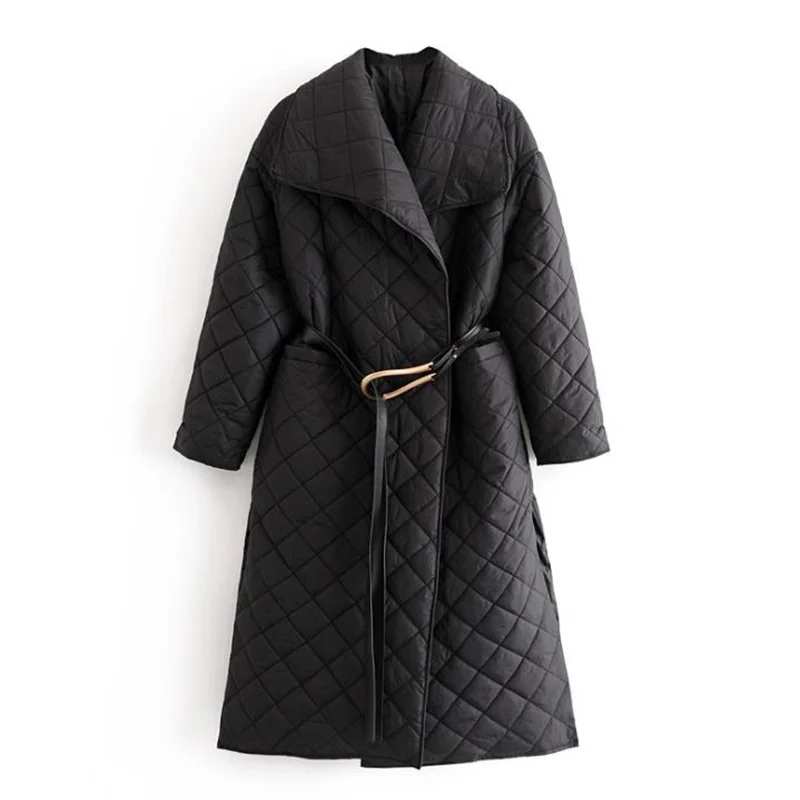 2022 Turn Down Collar Light Thin Parkas Women Fashion Tie Belt Argyle Coats Women Elegant Long Solid Cotton Jacket Female Ladies
2022 Turn Down Collar Light Thin Parkas Women Fashion Tie Belt Argyle Coats Women Elegant Long Solid Cotton Jacket Female Ladies