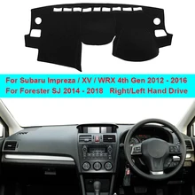 Car Inner Dashboard Cover Dash Mat Carpet Cushion Cape For Subaru Impreza / XV / WRX 4th GEN 2012 - 2016 Forester SJ 2014 - 2018