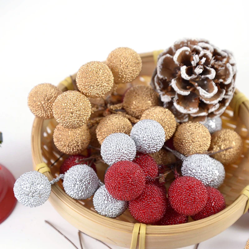 20pcs Artificial Flower Stamen Beads 2cm Heads Red Gold Silver Berry Bead For Wedding Christmas Decoration DIY Wreath Garland
20pcs Artificial Flower Stamen Beads 2cm Heads Red Gold Silver Berry Bead For Wedding Christmas Decoration DIY Wreath Garland