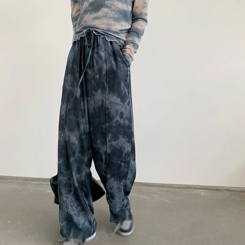 Tie Dyed Casual Pants Summer Women's Loose Wide Leg Pants High Waist Straight Pants
Tie Dyed Casual Pants Summer Women's Loose Wide Leg Pants High Waist Straight Pants